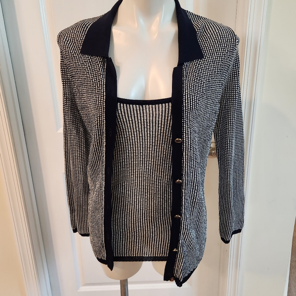 J. Peterman Medium 2 piece cardigan